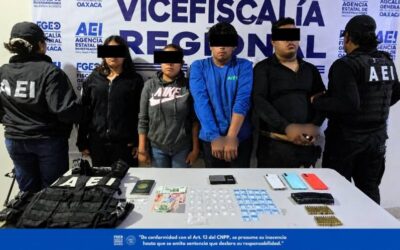 Fiscalía de Oaxaca ejecuta cateo en San Francisco Lachigoló y asegura vehículo vinculado con investigación por tentativa de homicidio; hay cuatro personas detenidas