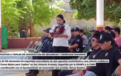 Fortalecen la seguridad comunitaria en Xoxocotlán