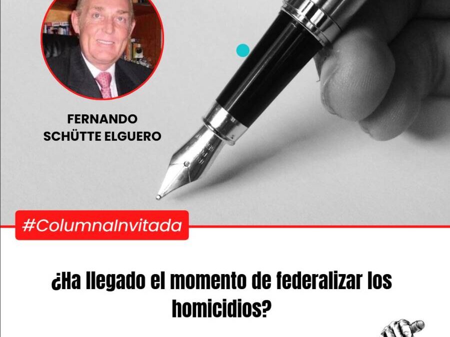 ¿Ha llegado el momento de federalizar los homicidios?