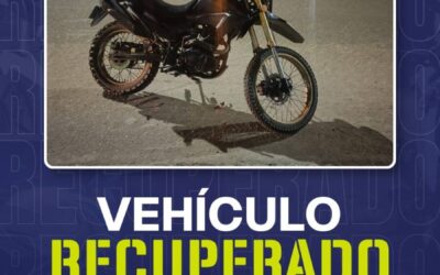 Operativo Luciérnaga permite asegurar motocicleta con número de serie presuntamente alterado