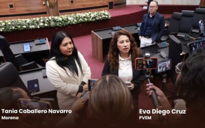 En el Poder Legislativo no hay censura ni favoritismos, se aplica el reglamento por igual a las 42 diputaciones: Eva Diego Cruz y Tania Caballero Navarro