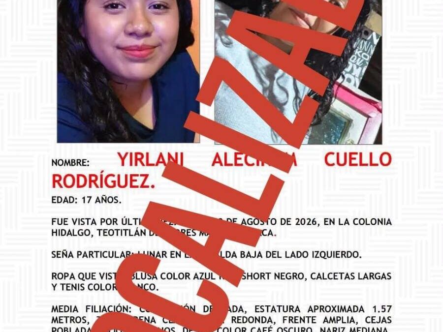 Adolescente localizada en Tehuacán se encuentra bajo resguardo oficial por petición propia ante probables problemáticas familiares: FGEO