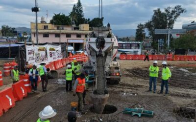 Avanza cimentación profunda del Paso a Desnivel Monumento a Juárez