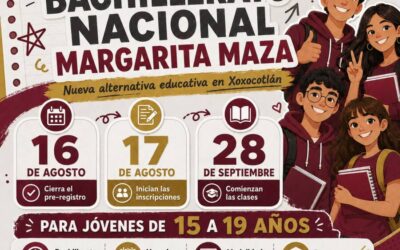 Bachillerato Nacional Margarita Maza, una alternativa educativa para Xoxocotlán