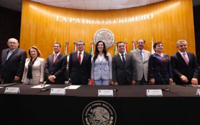 Coordinadores del PAN, PVEM, PRI, PT y coordinadora de MC participan en el informe de la presidencia de la Cámara de Diputados