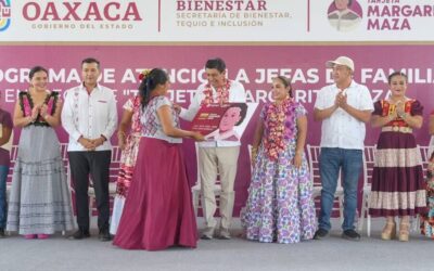 Destaca Nino Morales apoyo a jefas de familia del Istmo de Tehuantepec de parte del gobierno de Jara.