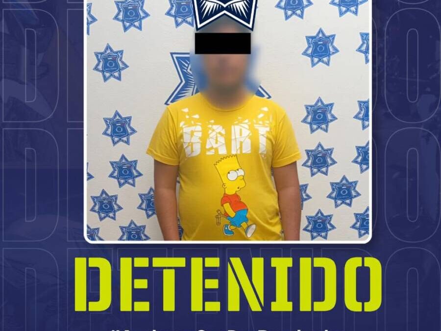 Detenido por su probable responsabilidad en el delito de abuso sexual