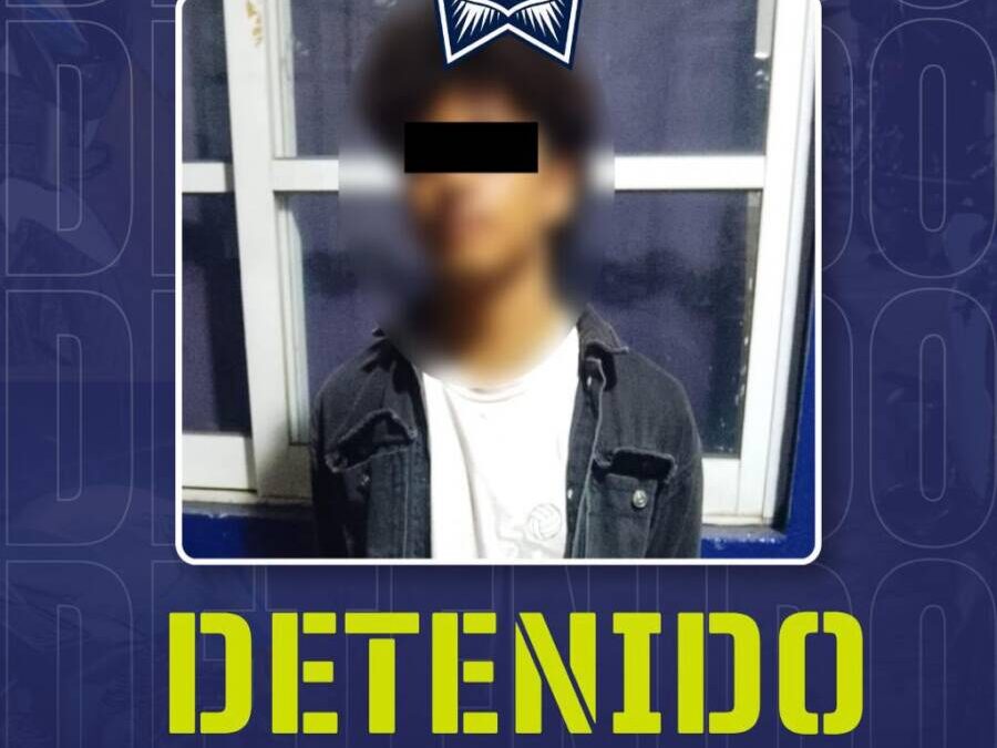 Detienen a persona por presunto robo de dinero y pertenencias