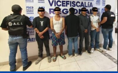 En operativo inmediato, FGEO libera a víctima de secuestro y capturan a cinco personas en Santa Lucía del Camino