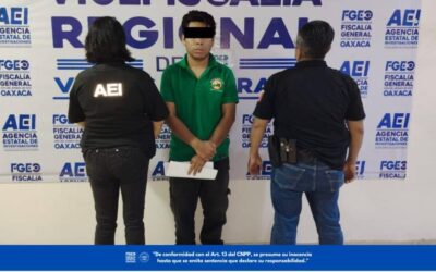 FGEO ejecuta orden de aprehensión contra persona investigada por tentativa de homicidio en Oaxaca de Juárez.