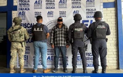 Fiscalía de Oaxaca ejecuta orden de aprehensión contra probable responsable de violencia familiar cometida en Ocotlán de Morelos