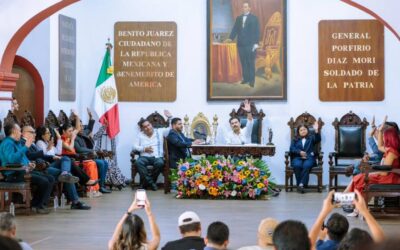 Ray Chagoya informa medidas de seguridad y supervisión permanente en obra privada Parque Oaxaca.