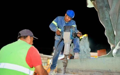 Ray Chagoya supervisa avances y operativo vial en obras del Paso a Desnivel Monumento a Juárez