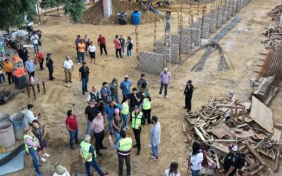 Ray Chagoya supervisa trabajos de rescate en el Parque del Amor