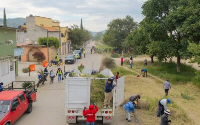 Tequio Vecinal fortalece el cuidado de los espacios públicos en Pueblo Nuevo
