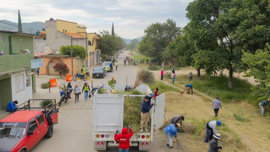 Tequio Vecinal fortalece el cuidado de los espacios públicos en Pueblo Nuevo