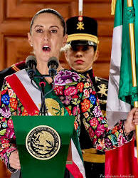 Oaxaca estuvo en la escolta y en el bordado del segundo Grito de Sheinbaum