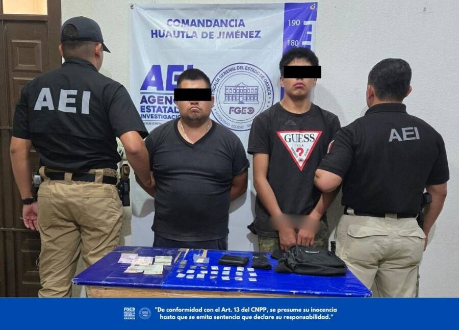 Acción operativa de la FGEO deriva en detención de dos personas y aseguramiento de vehículo en la región de la Sierra de Flores Magón
