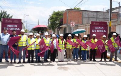 Arranca Nancy Benítez más obras de infraestructura vial en Xoxocotlán