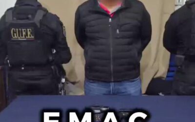 Detienen a una persona por presunta portación de arma de fuego en el Centro Histórico