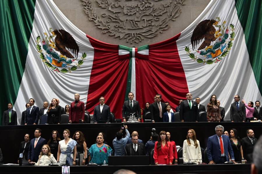 El diputado Raúl Bolaños declaró la apertura de trabajos del primer periodo de sesiones del tercer año de la LXVI Legislatura, en sesión de Congreso General