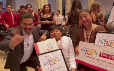El presidente municipal de Oaxaca de Juárez destaca el talento y compromiso de los galardonados con el Premio Estatal de la Juventud 2026