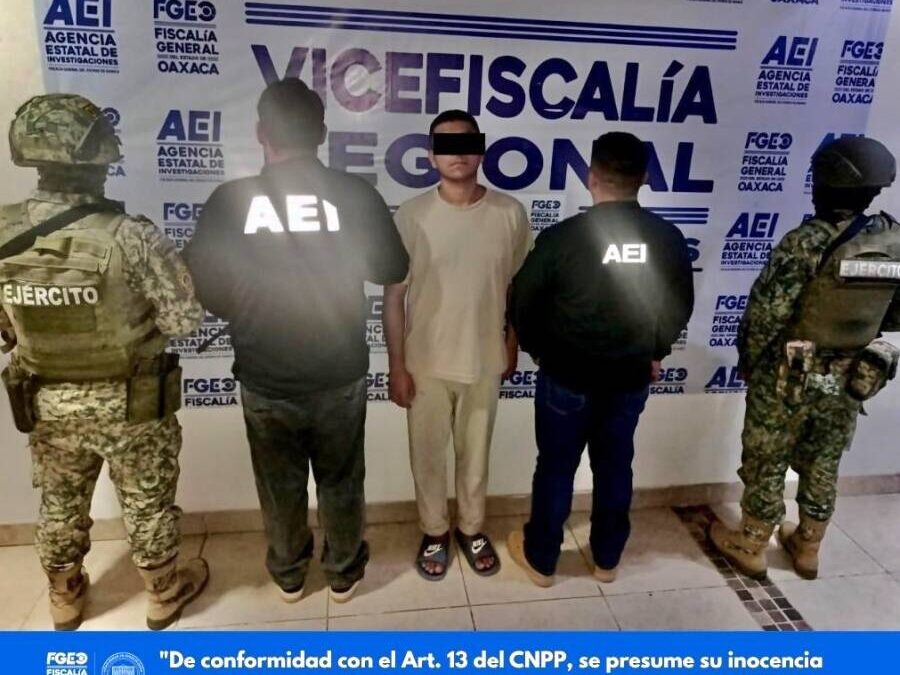 FGEO aprehende y lleva ante Juez a un hombre señalado por robo con violencia en inmediaciones de la Central de Abasto de Oaxaca