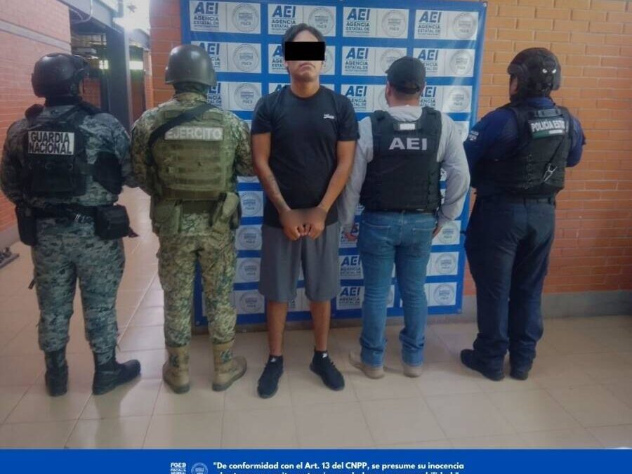 FGEO detiene a probable responsable del homicidio de una mujer y lesiones contra un hombre ocurridos en la región Mixteca.