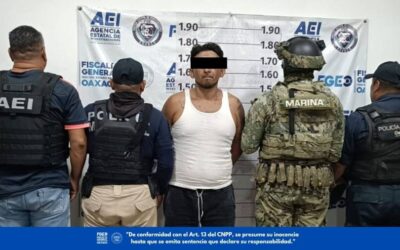 Fiscalía de Oaxaca aprehende a hombre por su probable responsabilidad en violencia familiar contra su madre