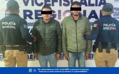 Fiscalía de Oaxaca obtiene vinculación a proceso contra dos hombres por narcomenudeo y robo de vehículo en la región de los Valles Centrales