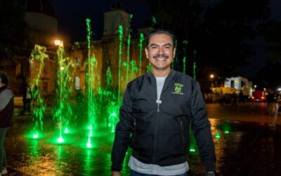 Las fuentes danzantes de el Paseo Juárez El Llano vuelven a tomar vida