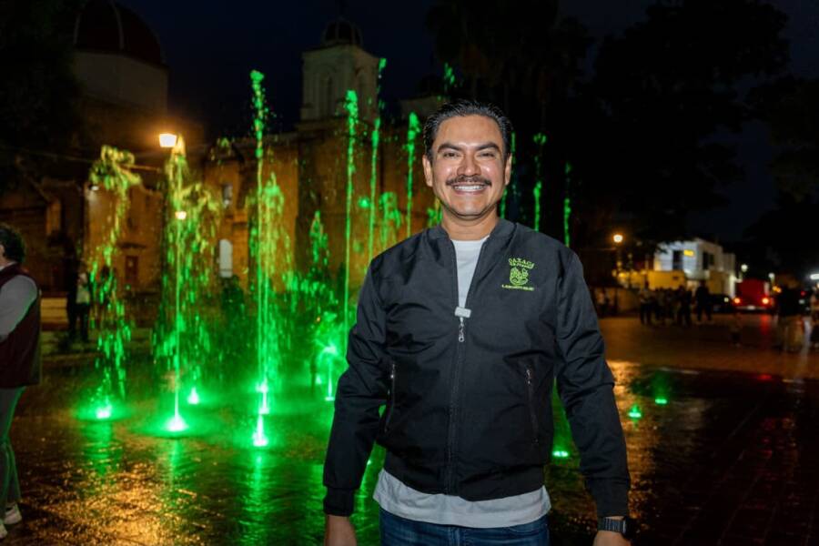 Las fuentes danzantes de el Paseo Juárez El Llano vuelven a tomar vida