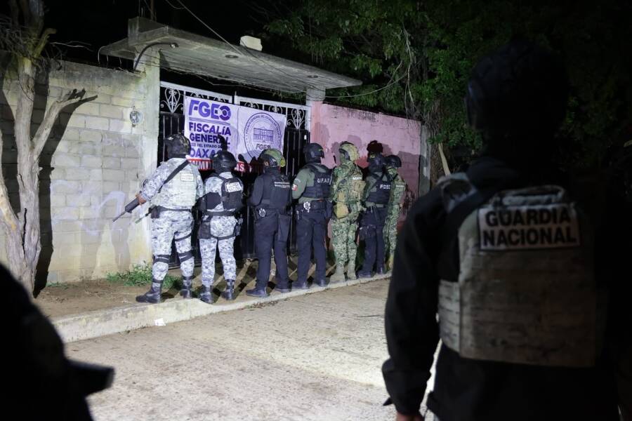 Nueve cateos y cinco detenidos, contra redes vinculadas a ASAEO en Xoxo y Cuilápam: Fiscalía de Oaxaca