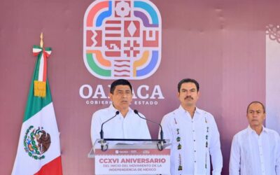 Oaxaca conmemora el 216 aniversario del inicio de la Independencia de México