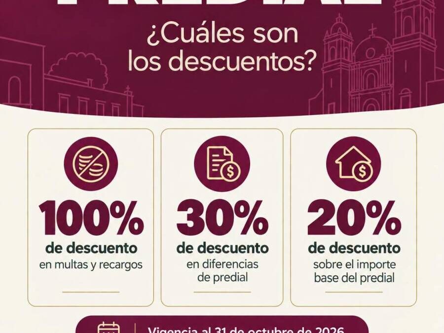 Oaxaca de Juárez ofrece descuentos para regularizar el predial