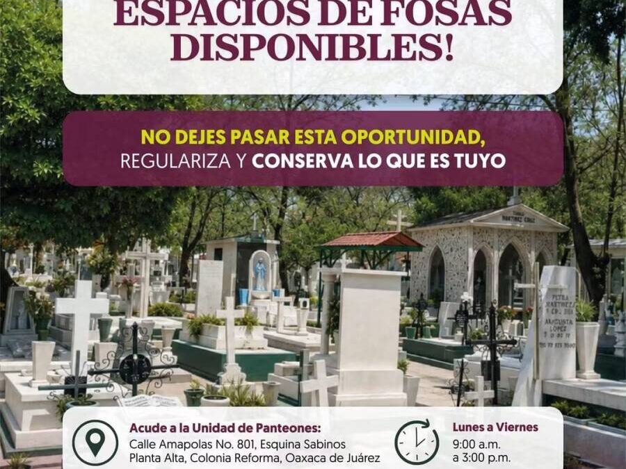 Regulariza y conserva tus derechos sobre una fosa