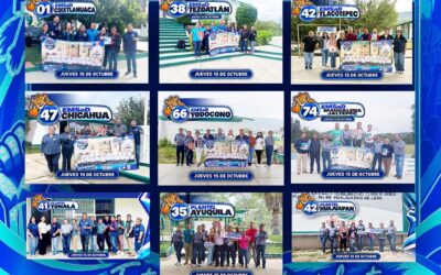 Tigre Toño y Planilla Azul continúan recorrido por planteles del CECyTEO rumbo a la elección sindical