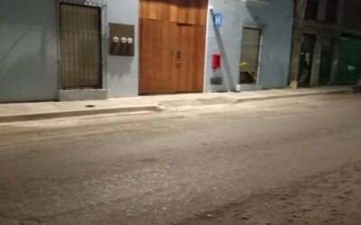 Banco de Materiales se traduce en mejoras para las banquetas del barrio de Jalatlaco