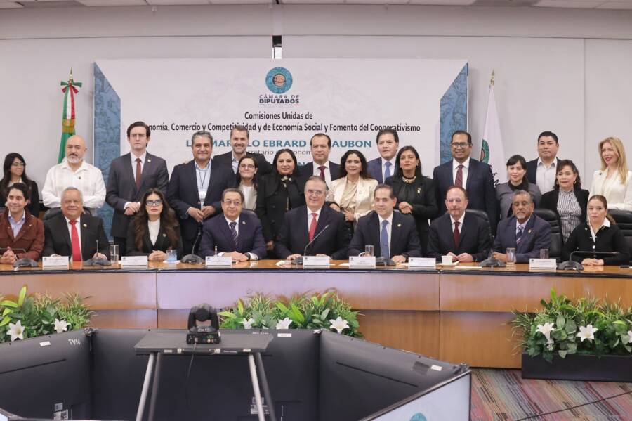 Comparece ante comisiones unidas de la Cámara de Diputados el secretario de Economía, Marcelo Ebrard