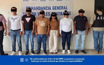 Desarticula Fiscalía de Oaxaca y Fuerzas Federales célula de extorsión y cobro de piso ligada a ASAEO; hay 6 detenidos