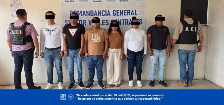 Desarticula Fiscalía de Oaxaca y Fuerzas Federales célula de extorsión y cobro de piso ligada a ASAEO; hay 6 detenidos