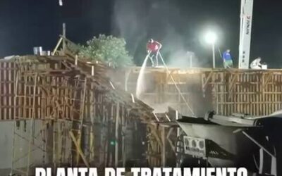 Director de Ceabien supervisa avances de la planta de tratamiento de aguas residuales en Asunción Ixtaltepec