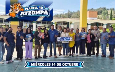 ¡El Tigre Toño mantiene el recorrido! Planilla Azul lleva su propuesta a los planteles del CECyTEO