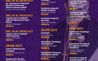 En Oaxaca de Juárez todo listo para vivir en grande las tradiciones de Día de Muertos