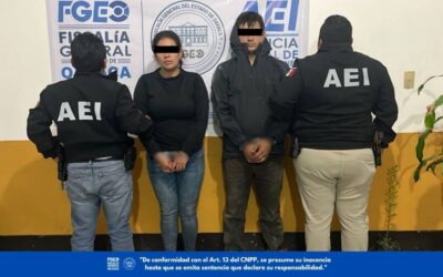 FGEO aprehende a dos personas por asalto y robo de vehículo en la carretera Oaxaca-Cuicatlán