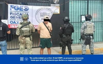 FGEO ejecuta cateo en Etla y detiene a probable responsable de narcomenudeo