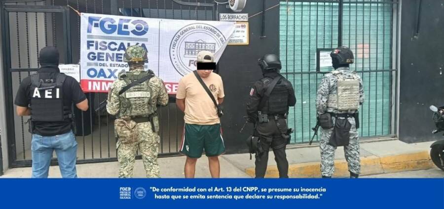 FGEO ejecuta cateo en Etla y detiene a probable responsable de narcomenudeo