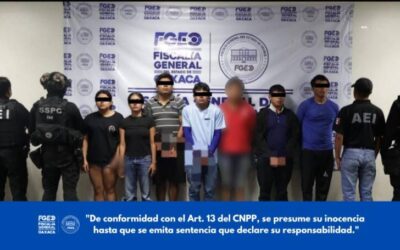 Fiscalía de Oaxaca y fuerzas de seguridad detienen a siete personas relacionadas con homicidios recientes en Juchitán