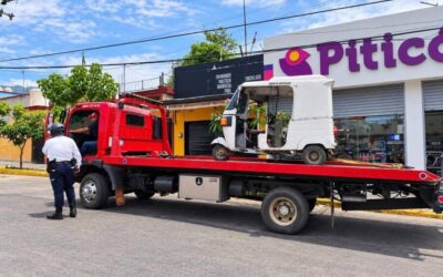 Juan Carlos García Márquez pone un alto a la operación irregular de mototaxis en Santa Lucía del Camino