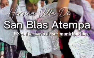 Nino Morales felicita a San Blas Atempa por 158 años de historia y dignidad indígena